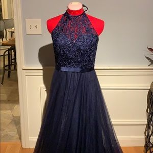 Navy blue bridesmaid dress